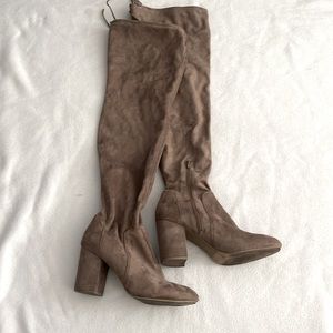 Woman’s thigh high boots